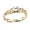Round-cut Diamond Engagement Ring 3/8 ct tw 10K Yellow Gold