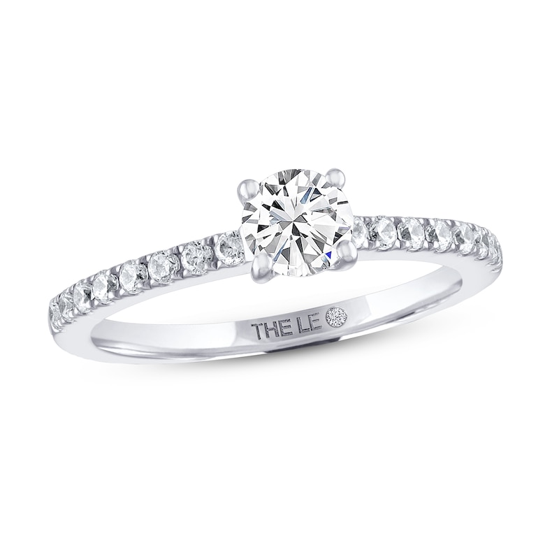 THE LEO Diamond Engagement Ring 3/4 ct tw Round-cut 14K White Gold