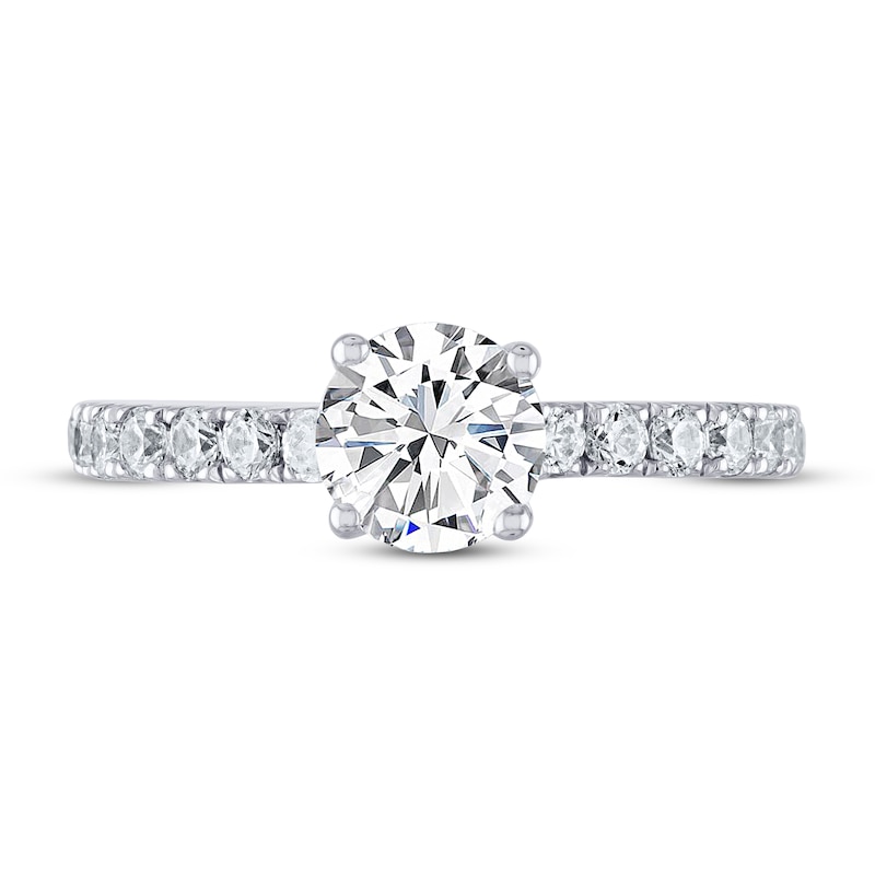 THE LEO Diamond Engagement Ring 1-3/8 ct tw Round-cut 14K White Gold
