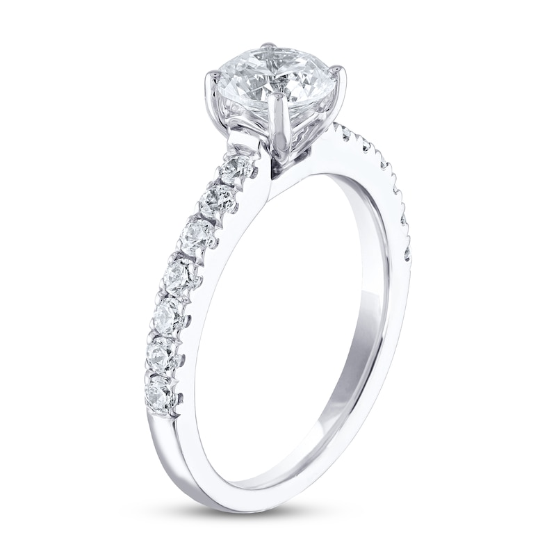 Main Image 3 of THE LEO Diamond Engagement Ring 1-3/8 ct tw Round-cut 14K White Gold