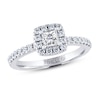 Thumbnail Image 1 of THE LEO Diamond Engagement Ring 5/8 ct tw Princess & Round-cut 14K White Gold
