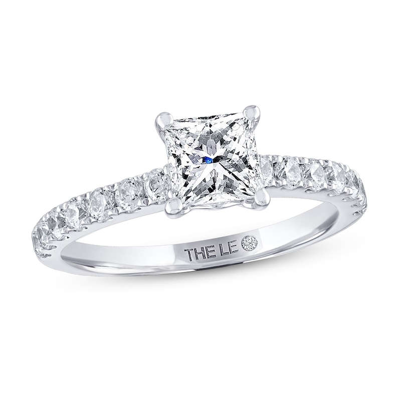 Main Image 1 of THE LEO Diamond Engagement Ring 1-3/8 ct tw Princess & Round-cut 14K White Gold