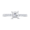 Thumbnail Image 1 of THE LEO Diamond Engagement Ring 1-3/8 ct tw Princess & Round-cut 14K White Gold