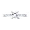 Thumbnail Image 2 of THE LEO Diamond Engagement Ring 1-3/8 ct tw Princess & Round-cut 14K White Gold