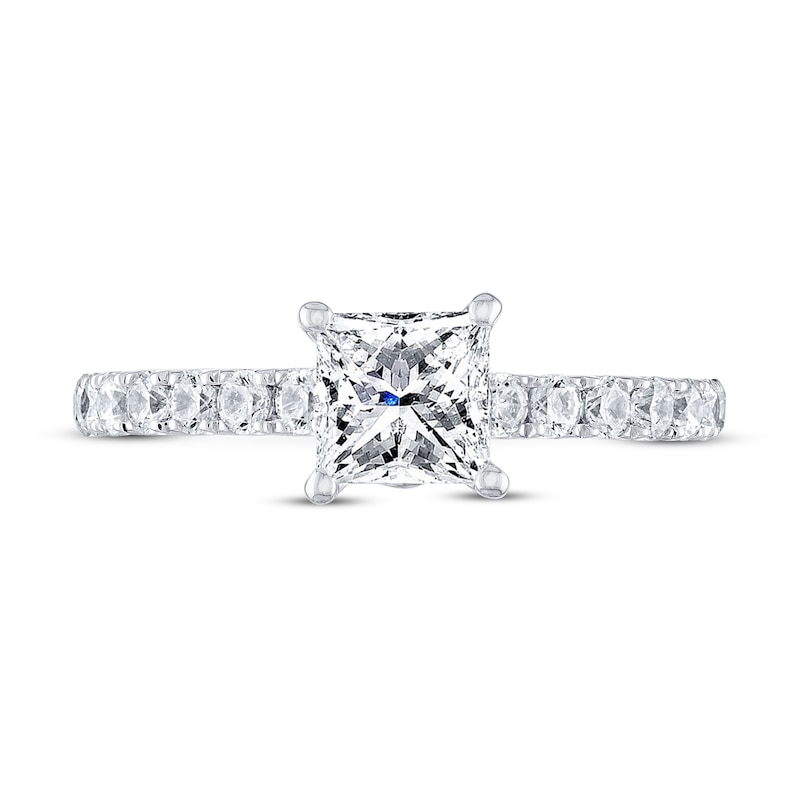 Main Image 2 of THE LEO Diamond Engagement Ring 1-3/8 ct tw Princess & Round-cut 14K White Gold