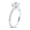 Thumbnail Image 2 of THE LEO Diamond Engagement Ring 1-3/8 ct tw Princess & Round-cut 14K White Gold