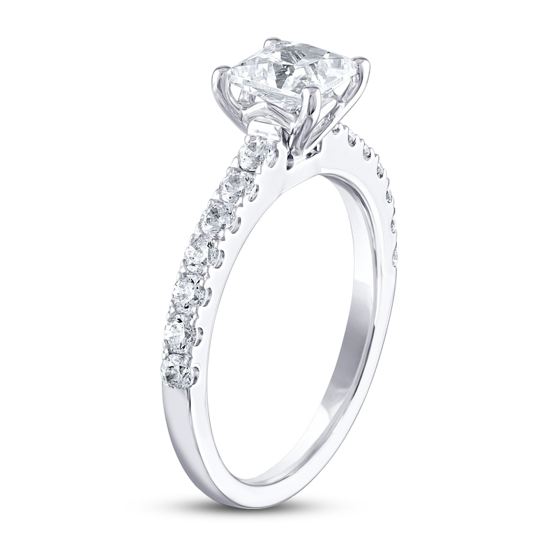Main Image 3 of THE LEO Diamond Engagement Ring 1-3/8 ct tw Princess & Round-cut 14K White Gold
