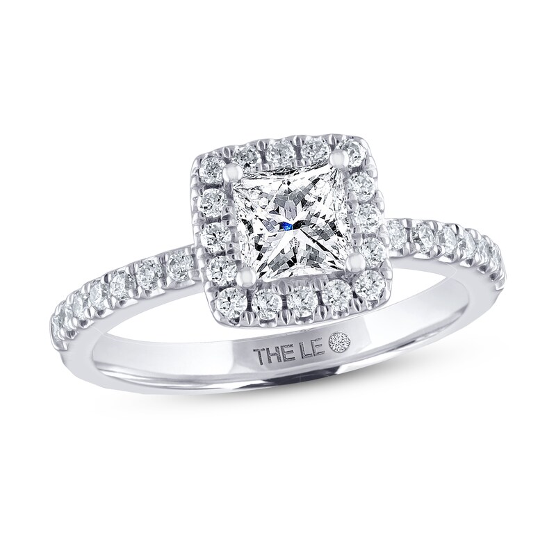 THE LEO Diamond Engagement Ring 1 ct tw Princess & Round-cut 14K White Gold