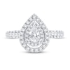 Thumbnail Image 2 of Diamond Engagement Ring 1 ct tw Pear & Round 14K White Gold