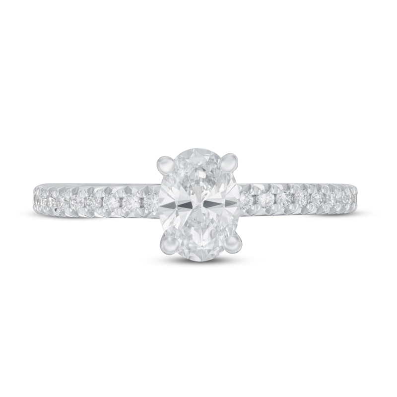 Lab-Created Diamonds by KAY Engagement Ring 7/8 ct tw 14K White Gold