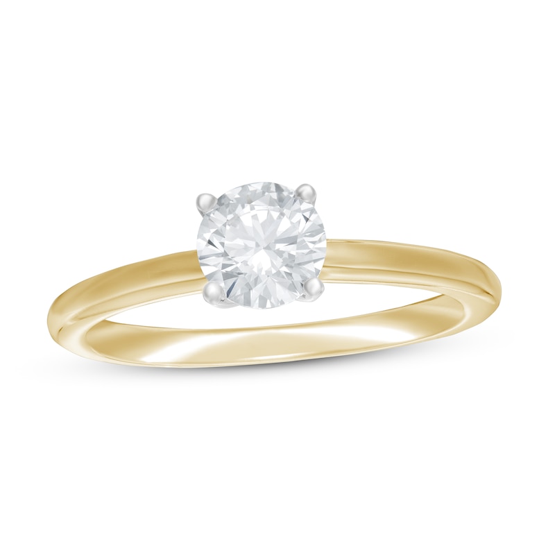 Lab-Created Diamonds by KAY Diamond Solitaire Engagement Ring 3/4 ct tw 14K Yellow Gold