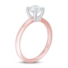 Thumbnail Image 1 of Lab-Created Diamonds by KAY Solitaire Engagement Ring 1 ct tw Round-cut 14K Rose Gold