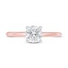 Thumbnail Image 2 of Lab-Created Diamonds by KAY Solitaire Engagement Ring 1 ct tw Round-cut 14K Rose Gold