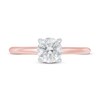 Thumbnail Image 2 of Lab-Created Diamonds by KAY Solitaire Engagement Ring 1 ct tw Round-cut 14K Rose Gold