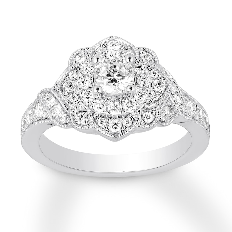 Main Image 1 of Now + Forever Diamond Engagement Ring 1 ct tw Round-cut 14K White Gold