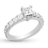 Thumbnail Image 3 of Diamond Engagement Ring 2 ct tw Princess & Round 14K White Gold