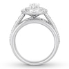 Thumbnail Image 1 of Diamond Engagement Ring 1-7/8 ct tw Oval & Round 14K White Gold