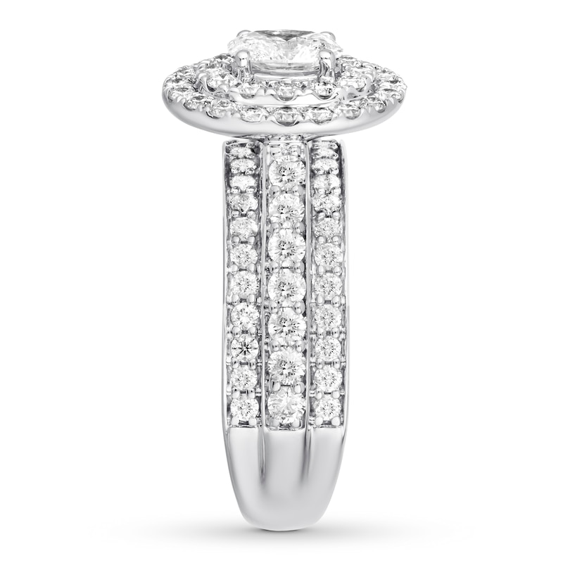 Main Image 3 of Now + Forever Diamond Engagement Ring 1-7/8 ct tw Oval & Round 14K White Gold