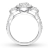 Thumbnail Image 1 of Diamond Heart Engagement Ring 1 ct tw Round-cut 14K White Gold