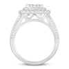 Diamond Engagement Ring 2 ct tw Princess & Round-cut 10K White Gold