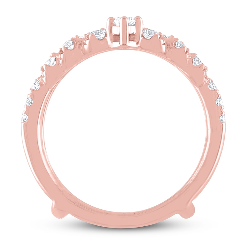 THE LEO Diamond Enhancer Ring 5/8 ct tw Round-cut 14K Rose Gold