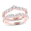 THE LEO Diamond Enhancer Ring 1 ct tw Round-cut 14K Rose Gold