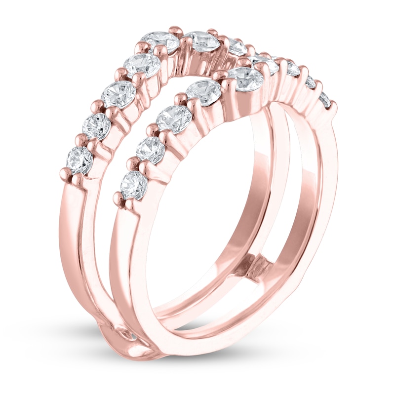 THE LEO Diamond Enhancer Ring 1 ct tw Round-cut 14K Rose Gold