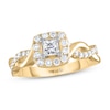 Thumbnail Image 0 of THE LEO Diamond Engagement Ring 3/4 ct tw Princess & Round-cut 14K Yellow Gold