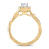 Thumbnail Image 1 of THE LEO Diamond Engagement Ring 3/4 ct tw Princess & Round-cut 14K Yellow Gold