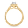 THE LEO Diamond Engagement Ring 3/4 ct tw Princess & Round-cut 14K Yellow Gold