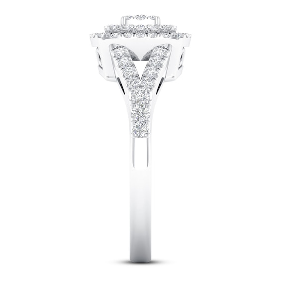 Thumbnail Image 2 of Now + Forever Diamond Engagement Ring 1/2 ct tw Round-cut 10K White Gold