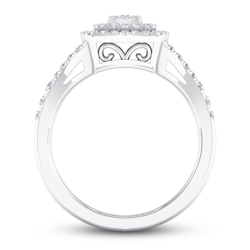 Main Image 3 of Now + Forever Diamond Engagement Ring 1/2 ct tw Round-cut 10K White Gold