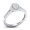 Thumbnail Image 3 of Diamond Engagement Ring 1/3 ct tw Round-cut 10K White Gold