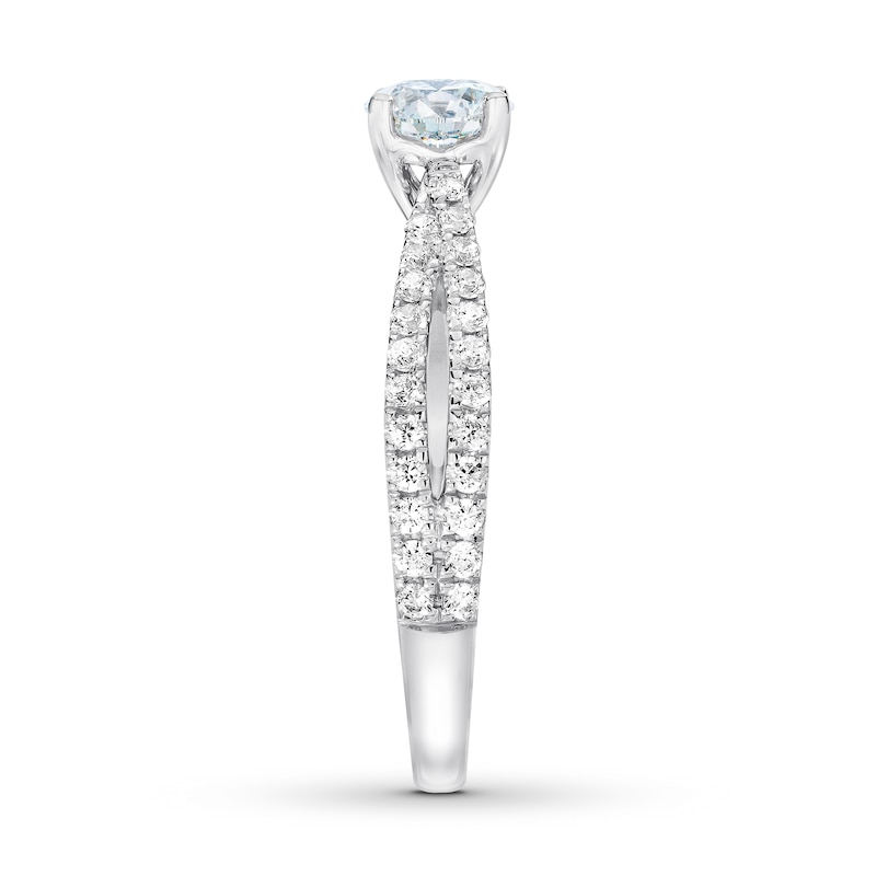 THE LEO First Light Diamond Engagement Ring 1-1/8 ct tw 14K White Gold ...