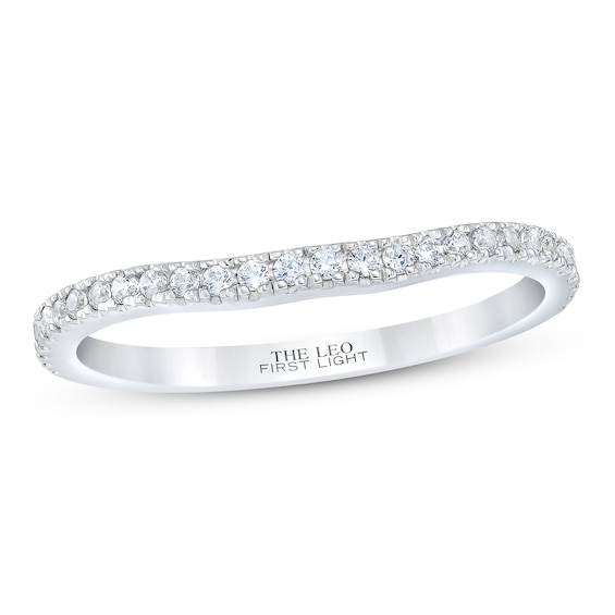 THE LEO First Light Diamond Wedding Band 1/5 ct tw 14K White Gold