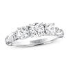 Thumbnail Image 0 of THE LEO Diamond Three-Stone Engagement Ring 1-1/8 ct tw Round-cut 14K White Gold