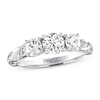 Thumbnail Image 1 of THE LEO Diamond Three-Stone Engagement Ring 1-1/8 ct tw Round-cut 14K White Gold