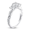 Thumbnail Image 1 of THE LEO Diamond Three-Stone Engagement Ring 1-1/8 ct tw Round-cut 14K White Gold