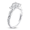 Thumbnail Image 2 of THE LEO Diamond Three-Stone Engagement Ring 1-1/8 ct tw Round-cut 14K White Gold