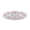 Thumbnail Image 2 of THE LEO Diamond Three-Stone Engagement Ring 7/8 ct tw Princess & Round-cut 14K Rose Gold