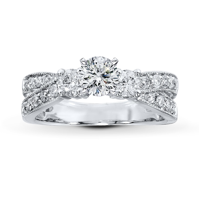 Main Image 2 of Diamond Ring Setting 5/8 ct tw Round-cut 14K White Gold