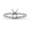 Thumbnail Image 1 of Diamond Ring Setting 3/8 ct tw Round-cut 14K White Gold