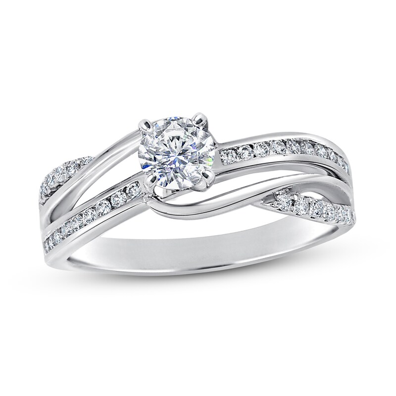 Main Image 1 of Now + Forever Diamond Engagement Ring 5/8 ct tw Round-cut 14K White Gold
