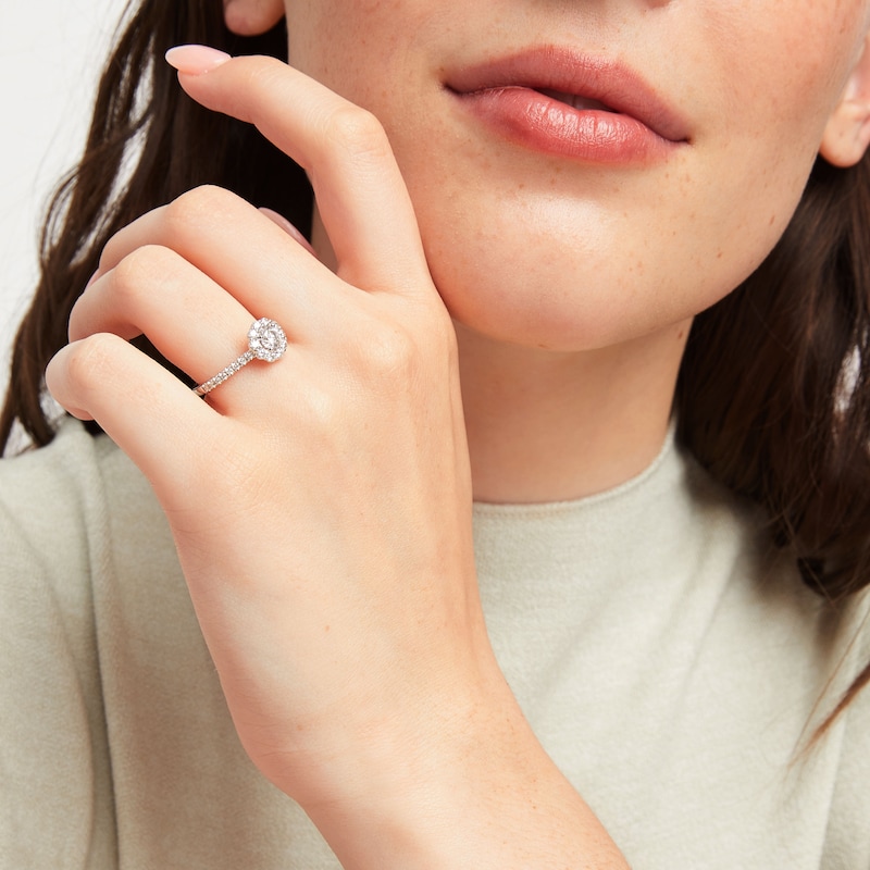 Main Image 4 of THE LEO First Light Diamond Engagement Ring 1 ct tw 14K White Gold