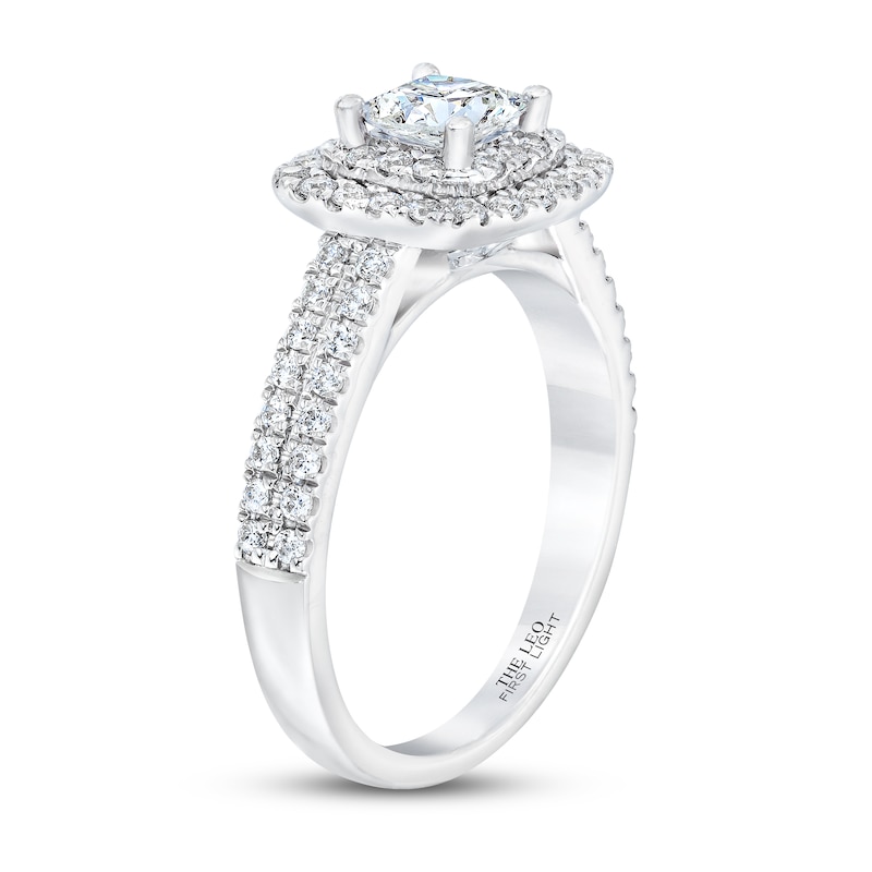 Main Image 2 of THE LEO First Light Diamond Princess-Cut Engagement Ring 1 ct tw 14K White Gold