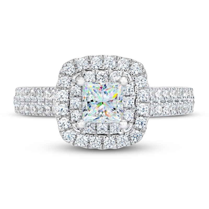 Main Image 3 of THE LEO First Light Diamond Princess-Cut Engagement Ring 1 ct tw 14K White Gold