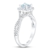 THE LEO First Light Diamond Princess-Cut Engagement Ring 1-1/8 ct tw 14K White Gold