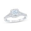 THE LEO First Light Diamond Princess-Cut Engagement Ring 3/4 ct tw 14K White Gold