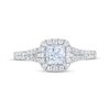 Thumbnail Image 3 of THE LEO First Light Diamond Princess-Cut Engagement Ring 3/4 ct tw 14K White Gold