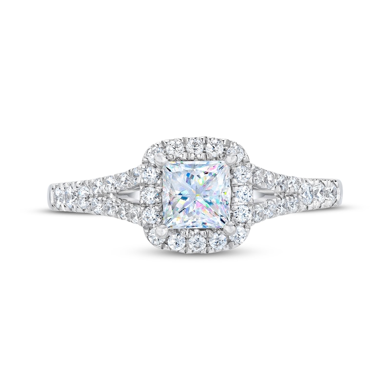 Main Image 3 of THE LEO First Light Diamond Princess-Cut Engagement Ring 3/4 ct tw 14K White Gold